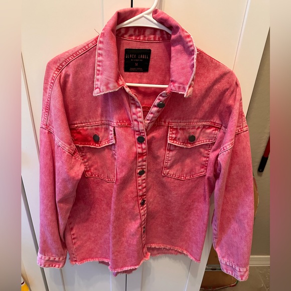Black Label red Jean jacket - Picture 1 of 7